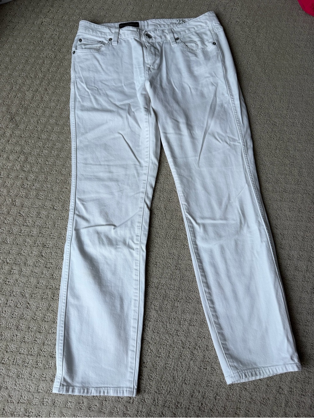 Jcrew boyfriend white jeans